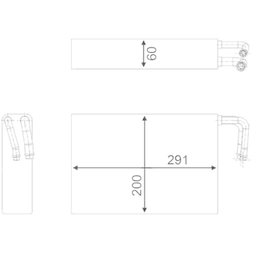 MAHLE Verdampfer, Klimaanlage BEHR AE 86 000S