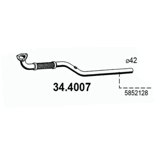 ASSO Abgasrohr 34.4007