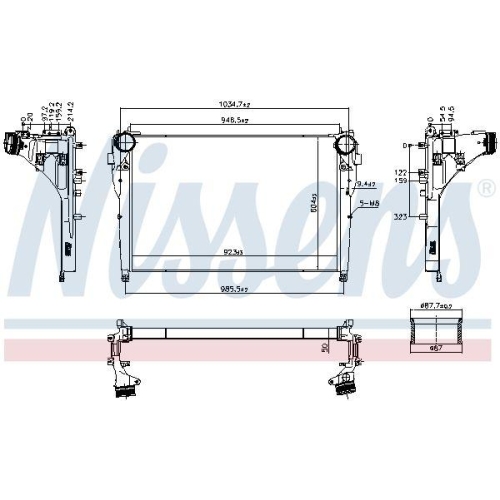 NISSENS Ladeluftkühler ** FIRST FIT ** 961570