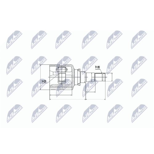 NTY Gelenksatz, Antriebswelle NPW-TY-070