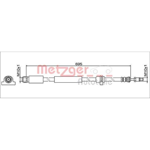 METZGER AUTOTEILE Bremsschlauch 4112076