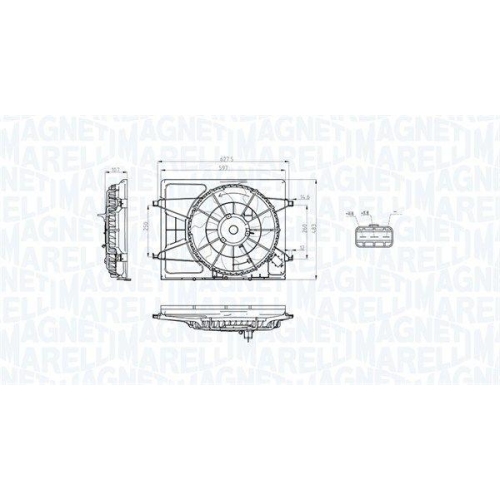 MAGNETI MARELLI L&uuml;fter, Motork&uuml;hlung 069422793010