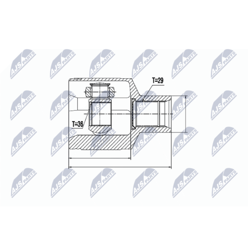 NTY Gelenksatz, Antriebswelle NPW-CH-026