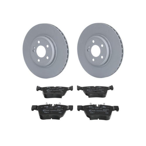 ATE Bremsensatz Bremsenset 2x Bremsscheiben+1x Bremsbelagsatz Hinten Hinterachse