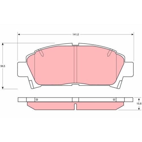 TRW Bremsbelagsatz, Scheibenbremse GDB1145