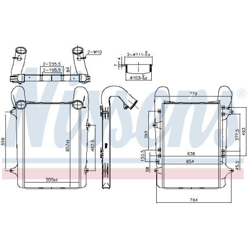 NISSENS Ladeluftk&uuml;hler 961579