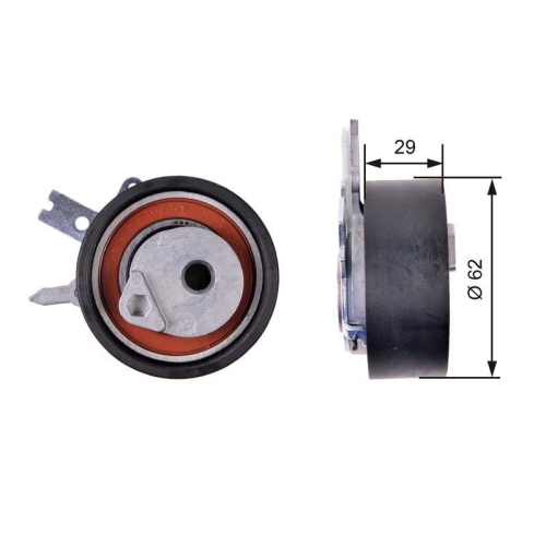 GATES Spannrolle, Zahnriemen PowerGrip&trade; T43218