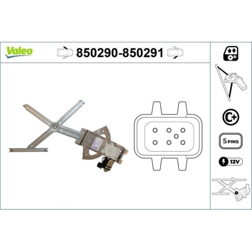 VALEO Fensterheber 850290