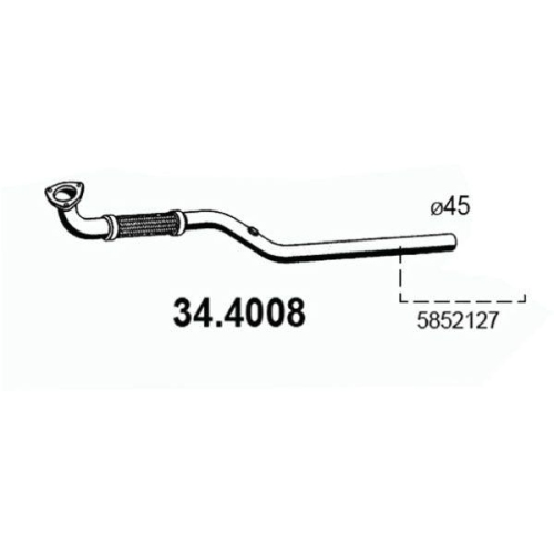 ASSO Abgasrohr 34.4008