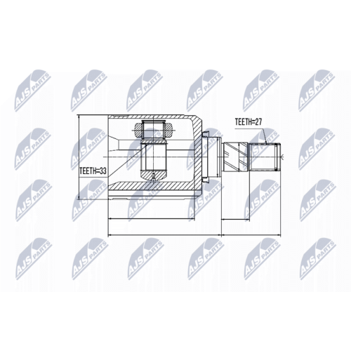 NTY Gelenksatz, Antriebswelle NPW-NS-032