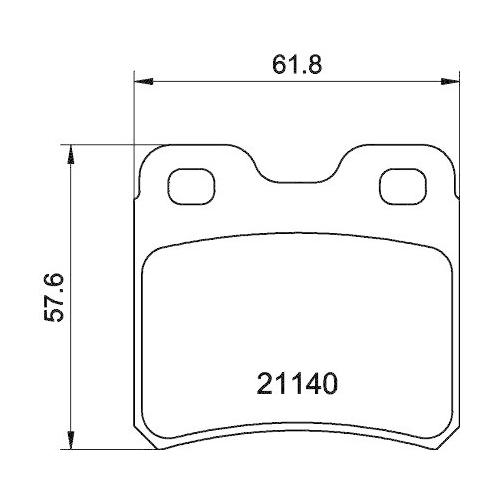 DON Bremsbelagsatz, Scheibenbremse PCP1342