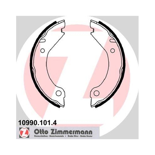 ZIMMERMANN Bremsbackensatz, Feststellbremse 10990.101.4