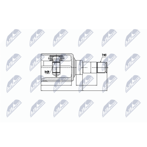 NTY Gelenksatz, Antriebswelle NPW-FR-077