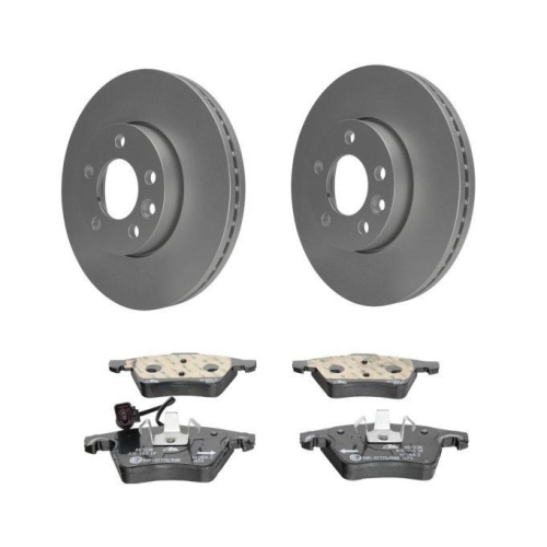 ATE Bremsensatz Bremsenset 2x Bremsscheiben+1x Bremsbelagsatz Vorne Vorderachse