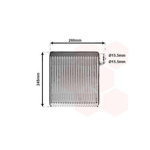 VAN WEZEL Verdampfer, Klimaanlage 2700V216
