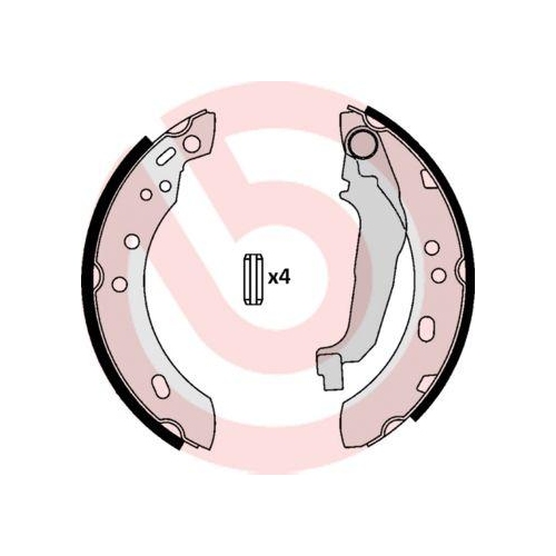 BREMBO Bremsbackensatz ESSENTIAL LINE S 56 507