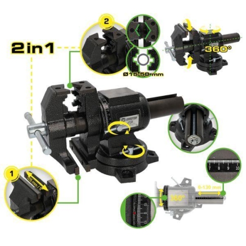 KS TOOLS Schraubstock 512.5060