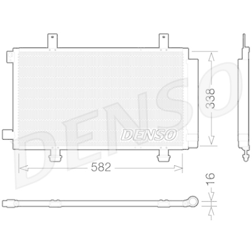 DENSO Kondensator, Klimaanlage DCN47002