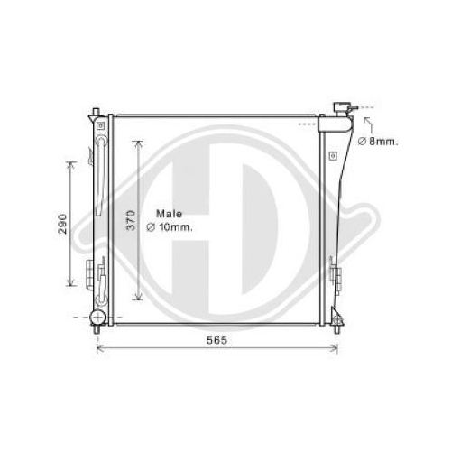 DIEDERICHS K&uuml;hler, Motork&uuml;hlung DIEDERICHS Climate DCM3728