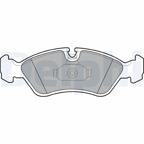 DELPHI Bremsbelagsatz, Scheibenbremse LP1605