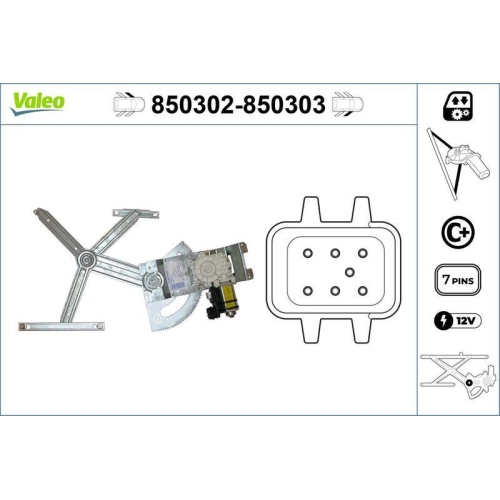 VALEO Fensterheber 850302