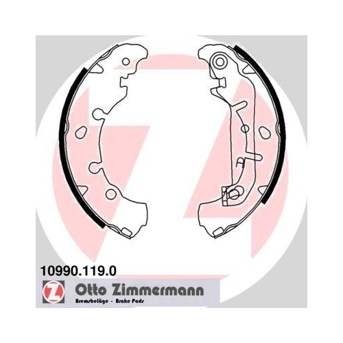 ZIMMERMANN Bremsbackensatz 10990.119.0