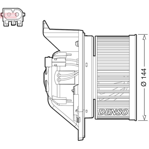 DENSO Innenraumgebl&auml;se DEA05005