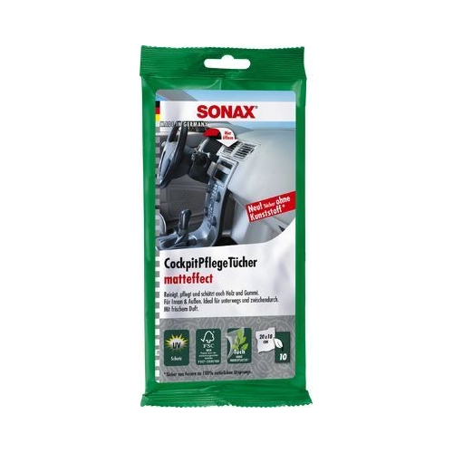 SONAX Reinigungst&uuml;cher CockpitPflegeT&uuml;cher Matteffect