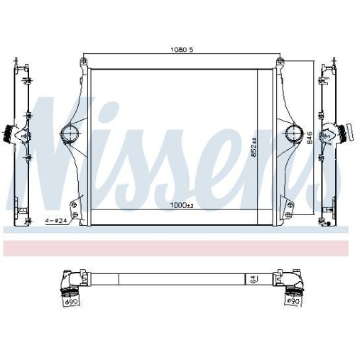 NISSENS Ladeluftk&uuml;hler 961298