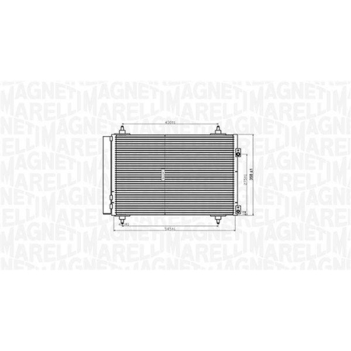 MAGNETI MARELLI Kondensator, Klimaanlage 350203820000