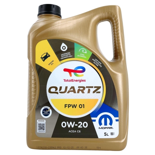 Motor&ouml;l Motoren&ouml;l Total Quartz Mopar FPW01 0W-20 5 Liter Kanister 235962