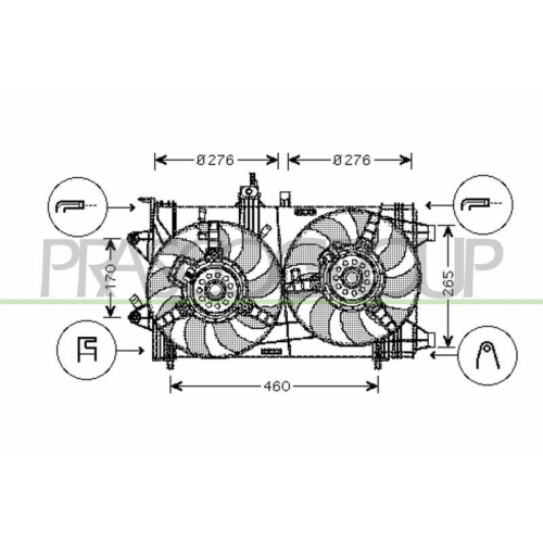 PRASCO L&uuml;fter, Motork&uuml;hlung PrascoSelection FT340F005