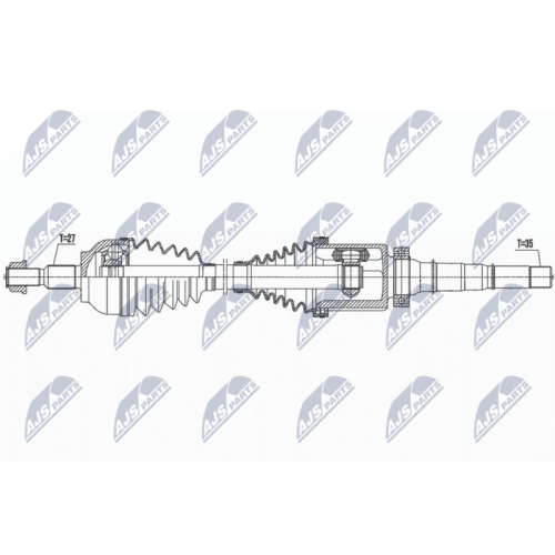 NTY Antriebswelle NPW-FR-135