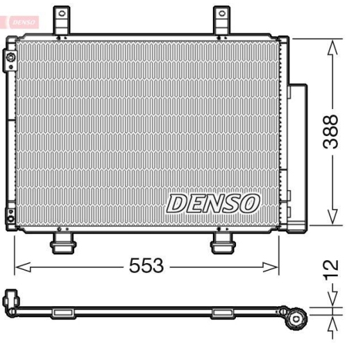 DENSO Kondensator, Klimaanlage DCN47007