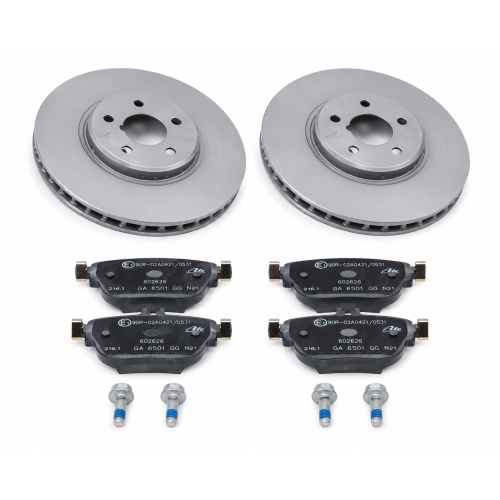 ATE Bremsensatz Bremsenset 2x Bremsscheiben+1x Bremsbelagsatz Hinten Hinterachse