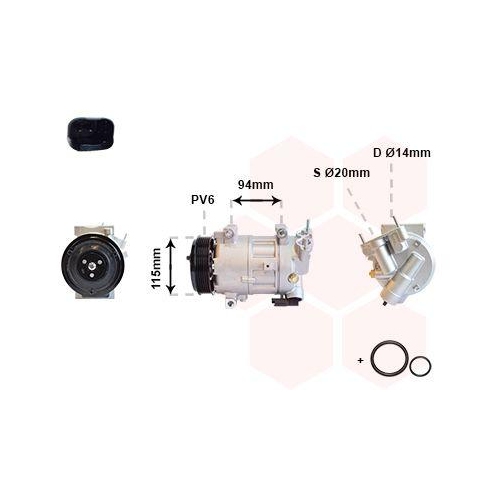 VAN WEZEL Kompressor, Klimaanlage *** IR PLUS *** 4000K418