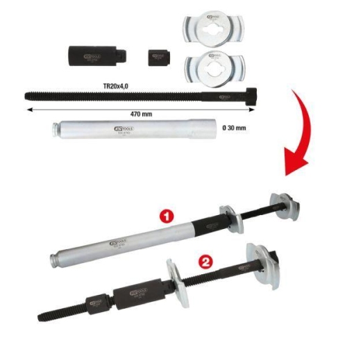 KS TOOLS Federspannersatz, Fahrwerksfeder 500.8780
