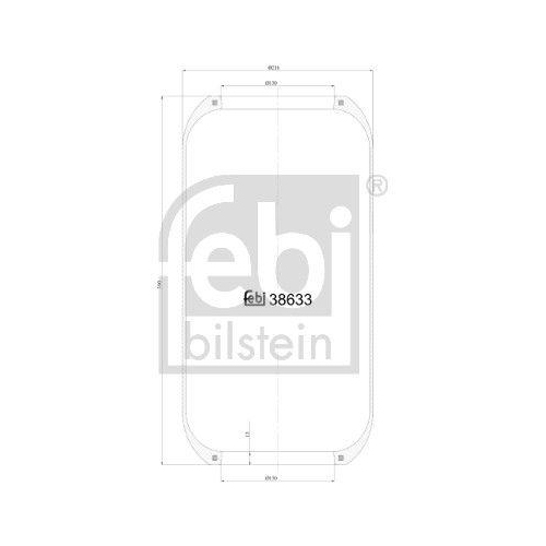 FEBI BILSTEIN Federbalg, Luftfederung 38633