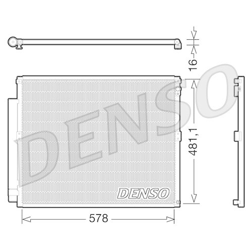 DENSO Kondensator, Klimaanlage DCN50017