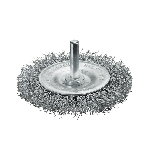 Rundb&uuml;rste SRB mit 6 x 30 mm Schaft Drm 50 x 11 mm Stahldraht rostfrei gewellt
