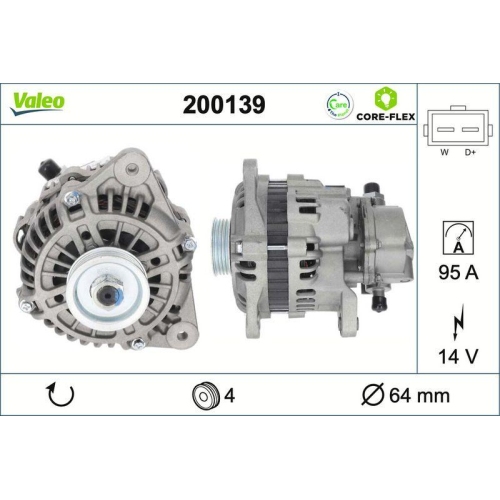 VALEO Generator VALEO CORE-FLEX 200139