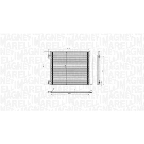 MAGNETI MARELLI Kondensator, Klimaanlage 350203832000