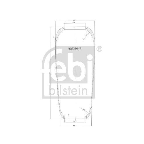 FEBI BILSTEIN Federbalg, Luftfederung 38647