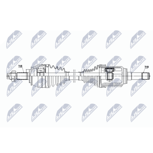NTY Antriebswelle NPW-FT-097