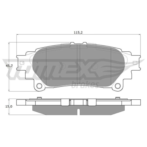 TOMEX Brakes Bremsbelagsatz, Scheibenbremse TX 18-40