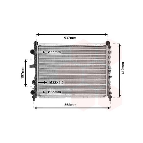 VAN WEZEL K&uuml;hler, Motork&uuml;hlung 17002109