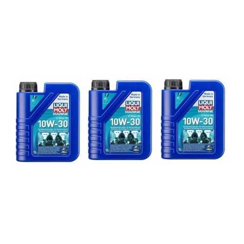 Motor&ouml;l LIQUI MOLY 25022 Marine 4T Motor Oil 10W-30 Boot Schiff 3 Liter