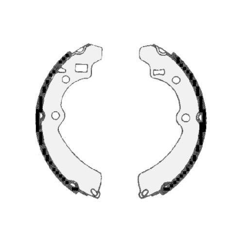 TEXTAR Bremsbackensatz 91041200