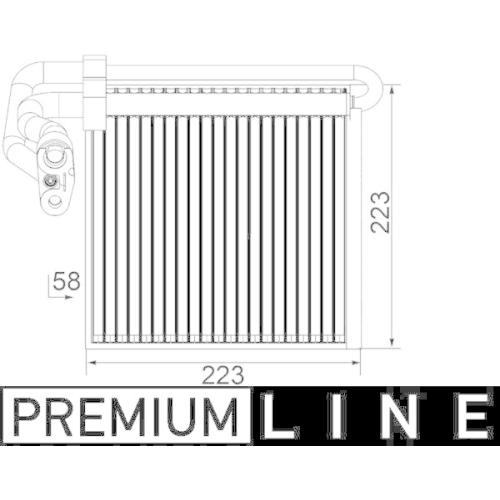 MAHLE Verdampfer, Klimaanlage BEHR *** PREMIUM LINE *** AE 97 000P