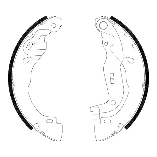 TEXTAR Bremsbackensatz 91088500